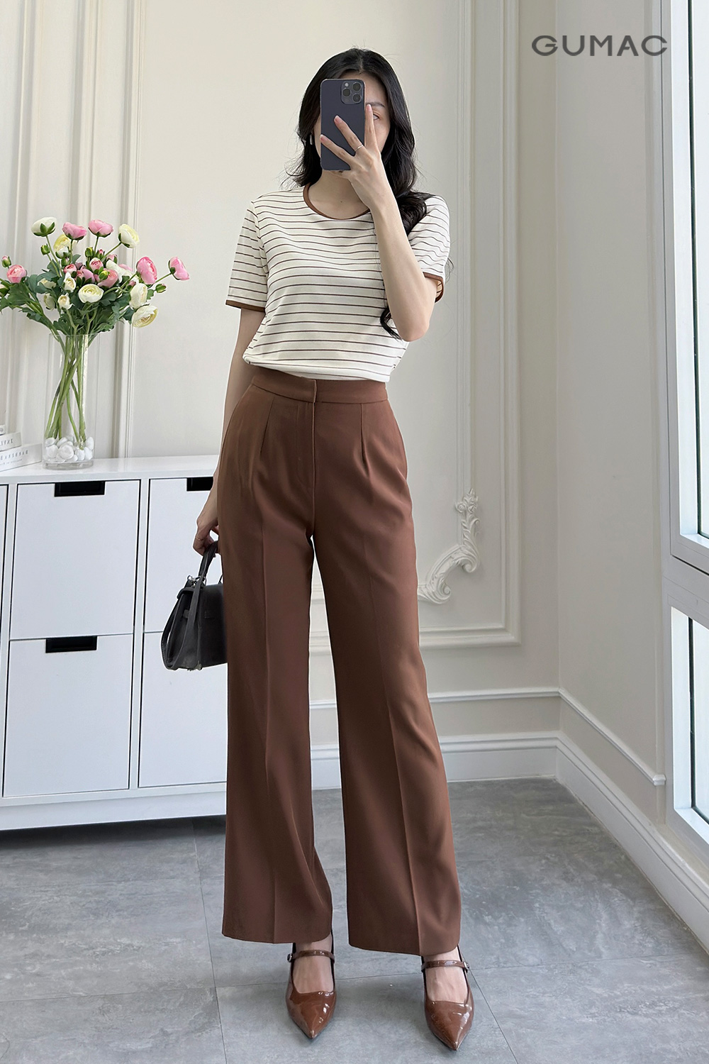 Quần tây kiểu gài khuy