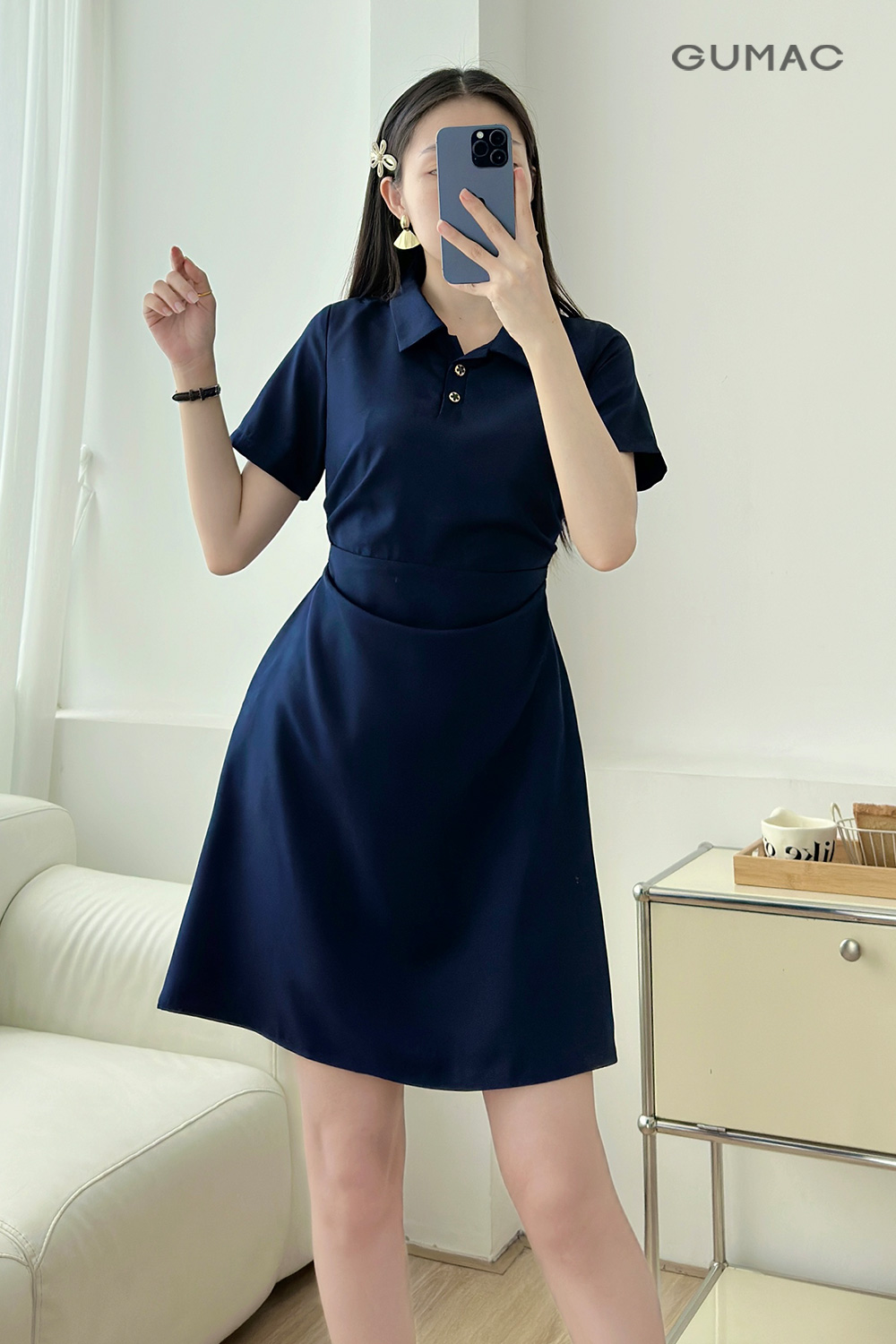 Đầm kiểu nhún eo